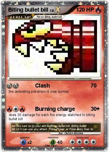 Pokemon Biting bullet bill