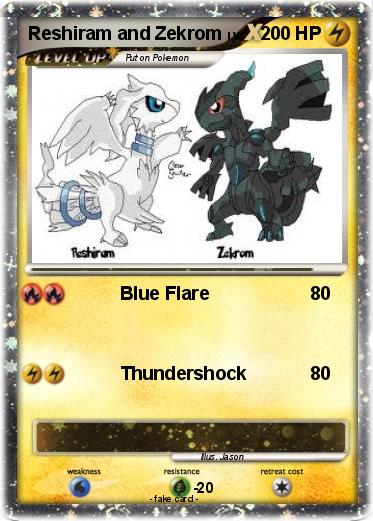 Pokemon Reshiram and Zekrom