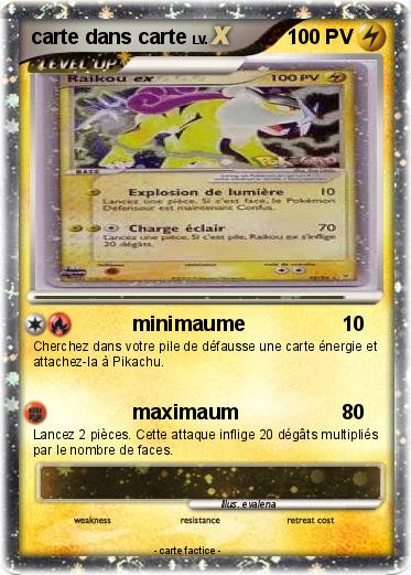 Pokemon carte dans carte