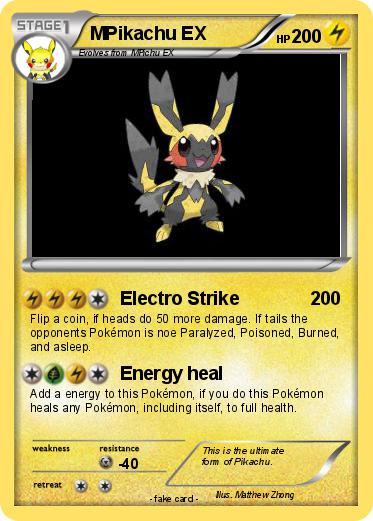 Pokemon MPikachu EX