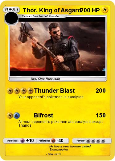 Pokemon Thor, King of Asgard