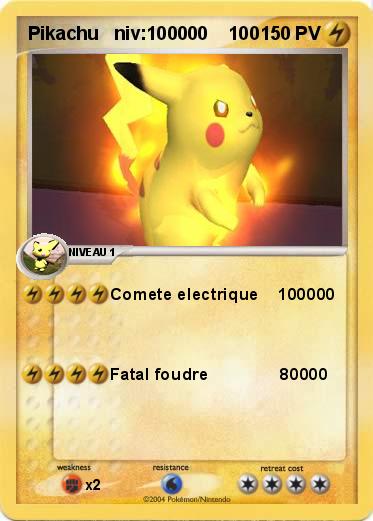 Pokemon Pikachu   niv:100000    100 