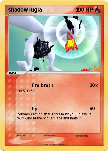 Pokemon shadow lugia                       2     