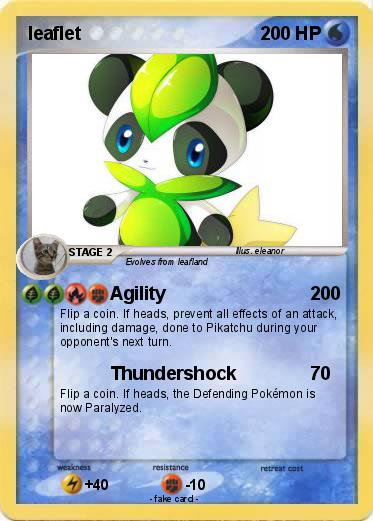 Pokemon leaflet