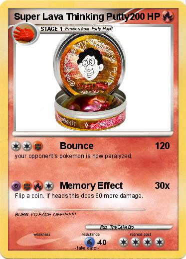 Pokemon Super Lava Thinking Putty