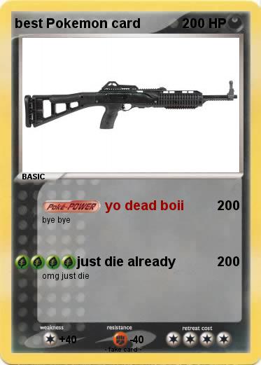 Pokemon best Pokemon card