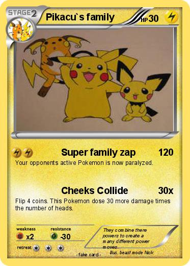 Pokemon Pikacu`s family
