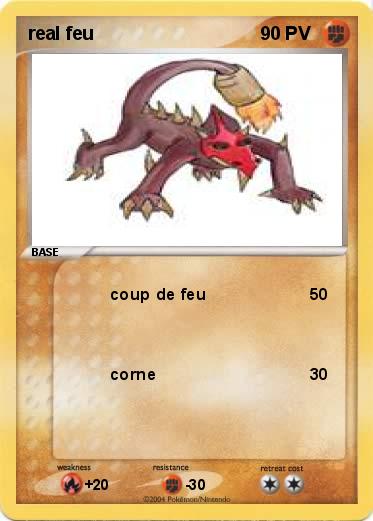 Pokemon real feu