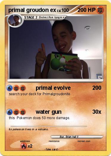 Pokemon primal groudon ex