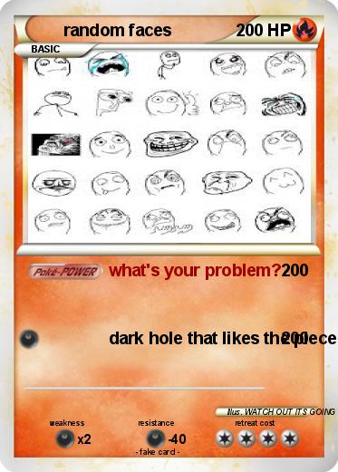 Pokemon random faces