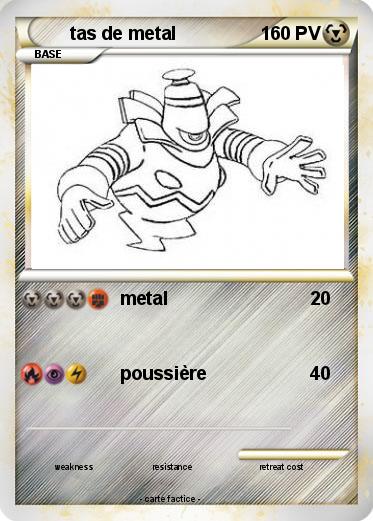 Pokemon tas de metal