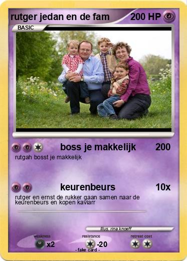 Pokemon rutger jedan en de fam
