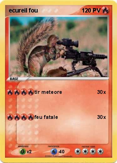 Pokemon ecureil fou