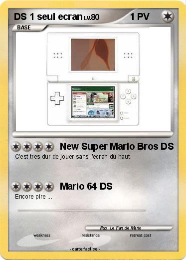Pokemon DS 1 seul ecran
