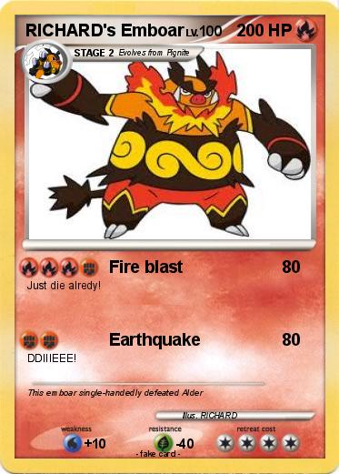Pokemon RICHARD's Emboar