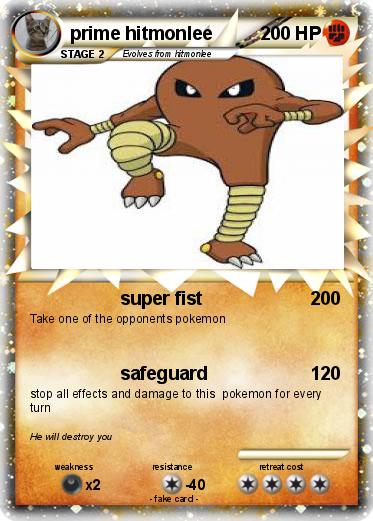 Pokemon prime hitmonlee
