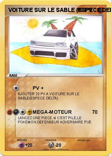 Pokemon VOITURE SUR LE SABLE (ESPECE DELTA)