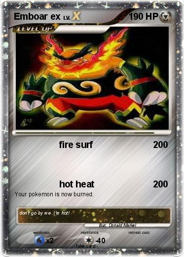Pokemon Emboar ex