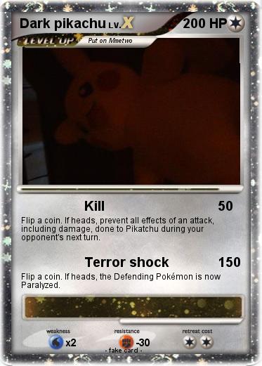 Pokemon Dark pikachu