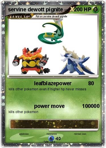 Pokemon servine dewott pignite