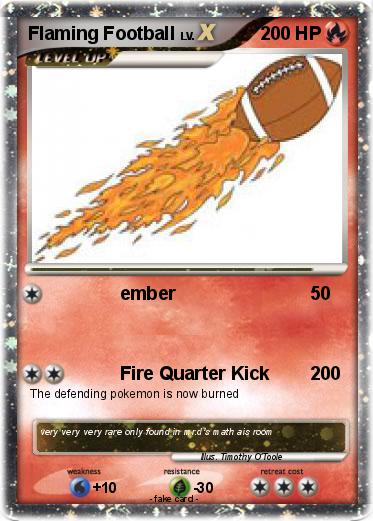 Pokemon Flaming Football