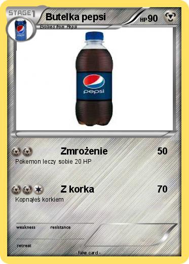 Pokemon Butelka pepsi