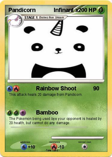 Pokemon Pandicorn            Infinant x