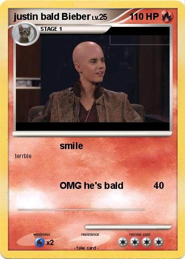 Pokemon justin bald Bieber