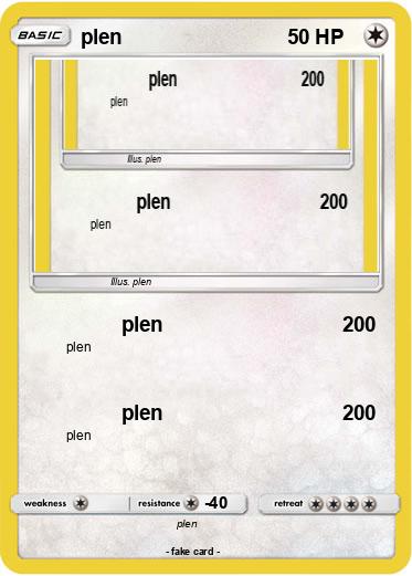 Pokemon plen