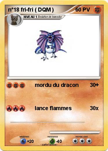 Pokemon n°18 fri-fri ( DQM )
