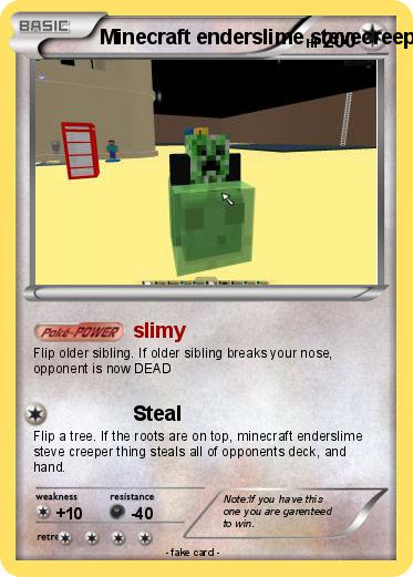 Pokemon Minecraft enderslime stevecreeper thing