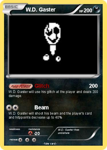 Pokemon W.D. Gaster