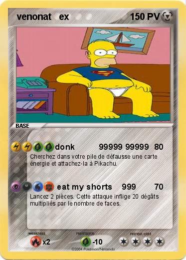 Pokemon  venonat   ex                  