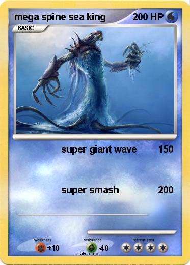 Pokemon mega spine sea king
