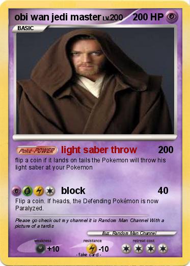 Pokemon obi wan jedi master