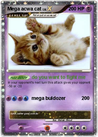 Pokemon Mega acwa cat