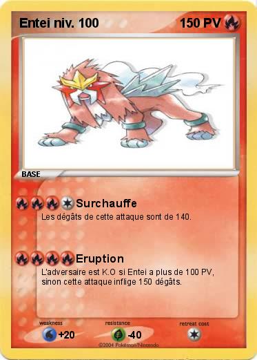 Pokemon Entei niv. 100