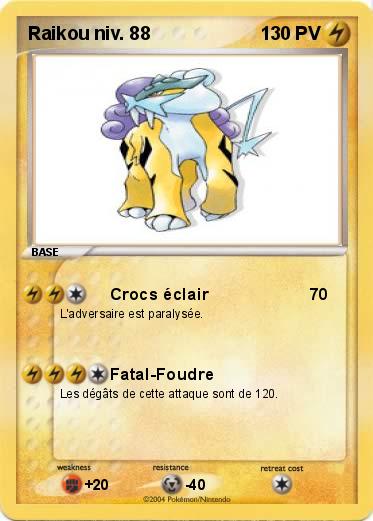 Pokemon Raikou niv. 88
