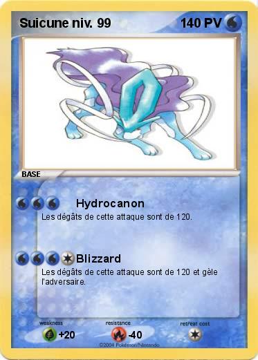 Pokemon Suicune niv. 99
