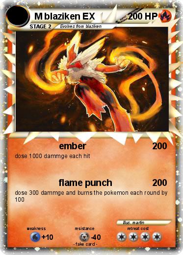 Pokemon M blaziken EX