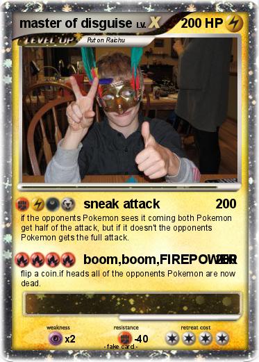 Pokemon master of disguise