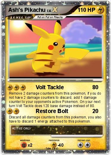Pokemon Ash's Pikachu