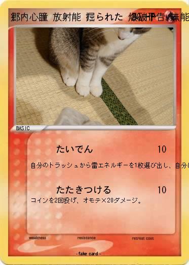 Pokemon 郷内心瞳 放射能 掘られた 爆破予告 無能 迷惑fax 迷惑メール 赤字 不評 不満 落ちこぼれ 打ち切り 書類送検 霊感商法 反社会的勢力