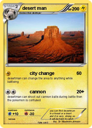 Pokemon desert man
