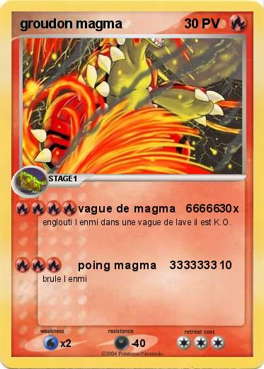 Pokemon groudon magma