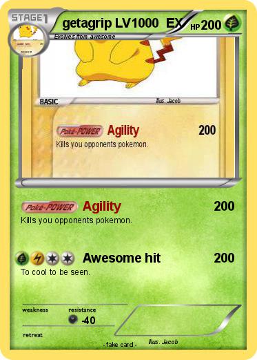 Pokemon getagrip LV1000  EX