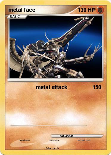 Pokemon metal face