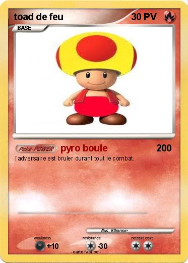 Pokemon toad de feu