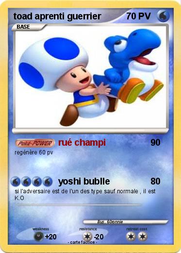 Pokemon toad aprenti guerrier