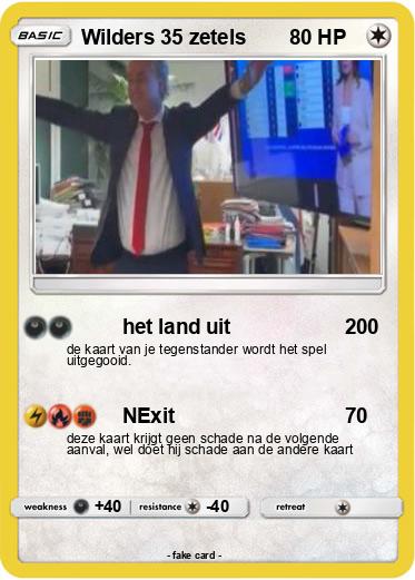 Pokemon Wilders 35 zetels